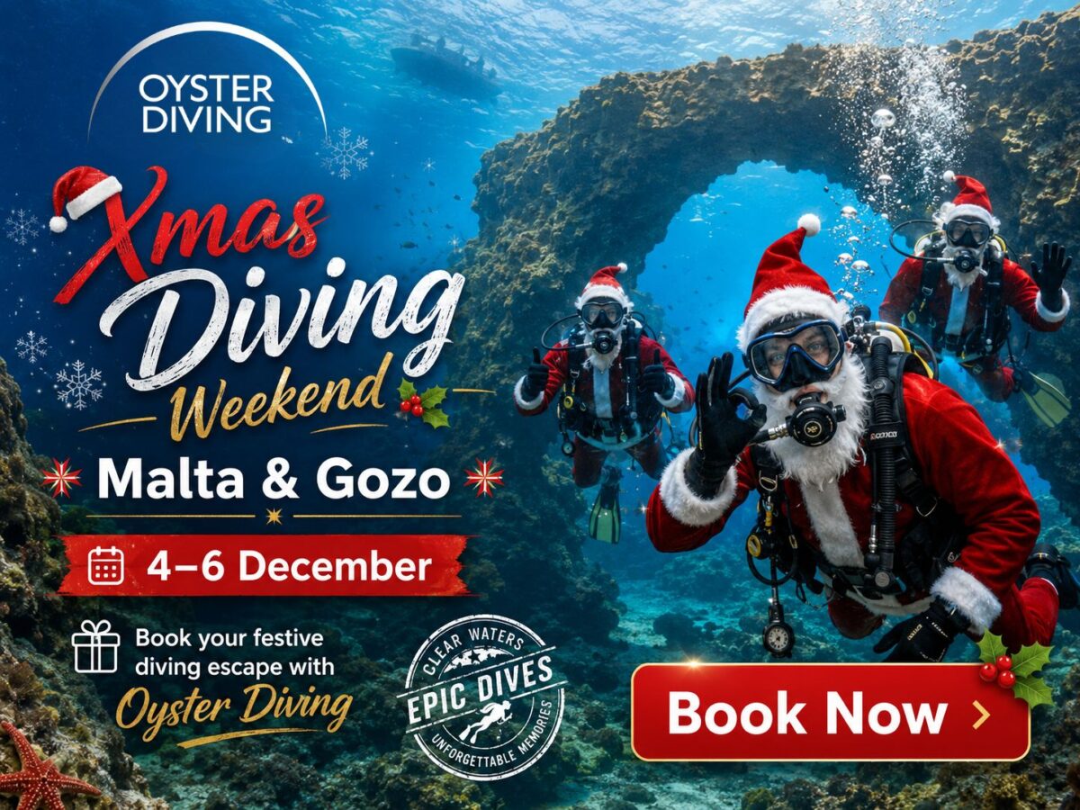 Christmas diving weekend Malta 2026