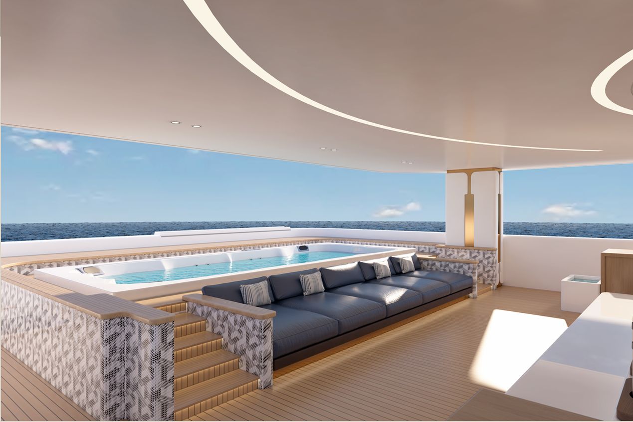 Blue Pearl Indonesia Liveaboard Pool Lounge