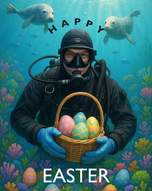 easter egg scuba hunt