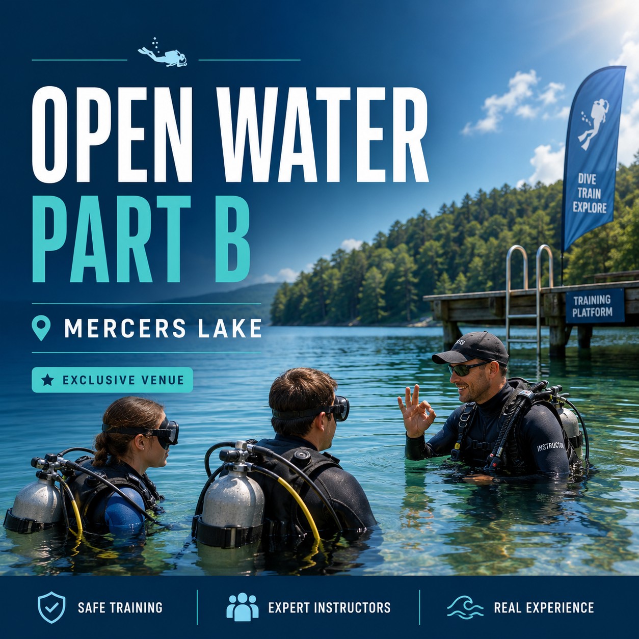 PADI open water part b illustration