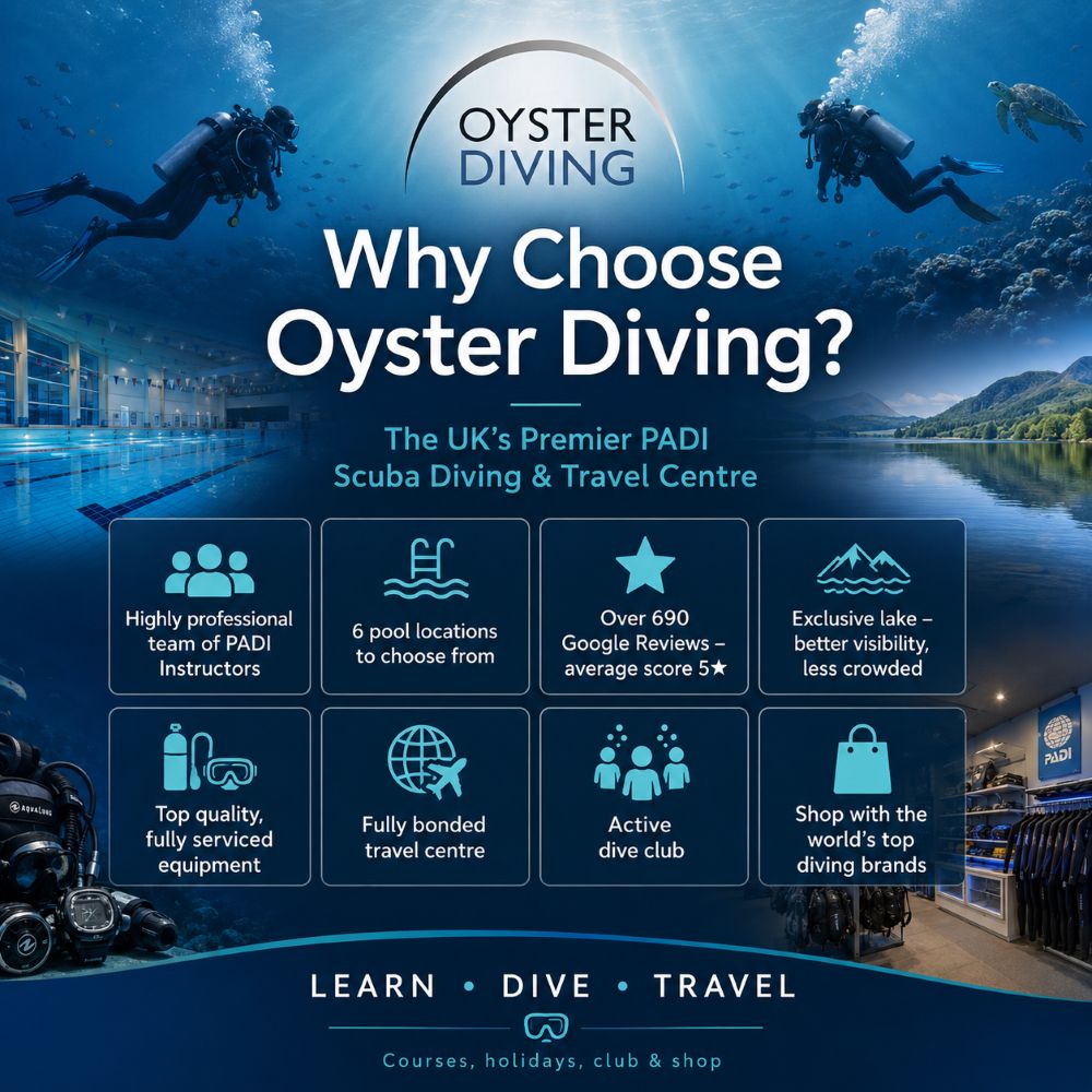 Oyster Diving, the UK's biggest and best diving and holiday centre
