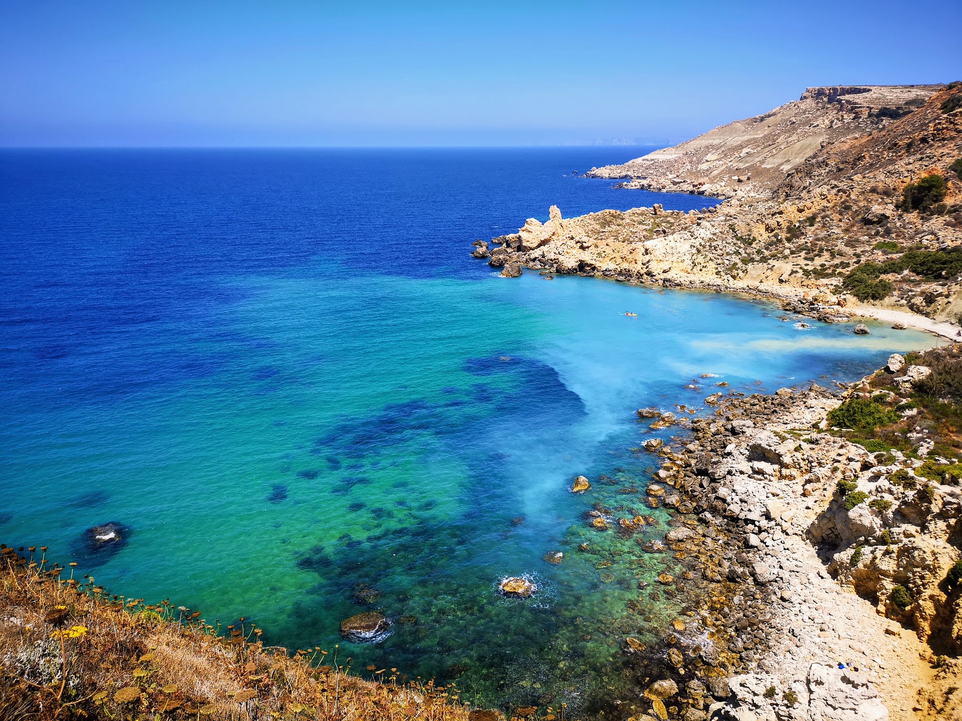 coastline, diving in malta