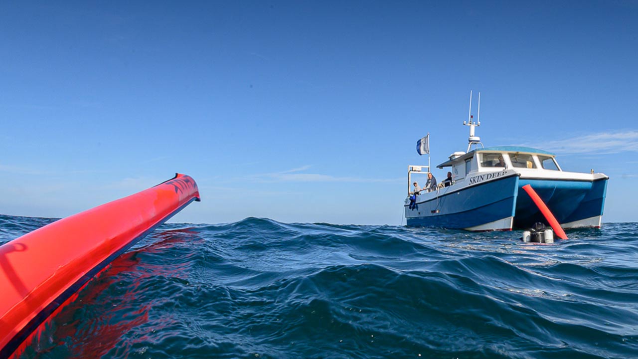 Delayed Surface Marker Buoy (DSMB) Diver